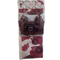 ブルーメイト 小紅梅浴衣 婦人 綿100% 2点セット ローズ フリーサイズ 17402L PK4 F 1着（直送品）