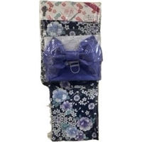ブルーメイト 小紅梅浴衣 婦人 綿100% 2点セット ネイビー(2) フリーサイズ 17402L BL4 F 1着（直送品）