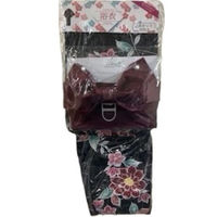 ブルーメイト 小紅梅浴衣 婦人 綿100% 2点セット クロ フリーサイズ 17402L NE5 F 1着（直送品）