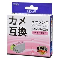 オーム電機 エプソン互換インク カメ ライトマゼンタ 01-7782 1個