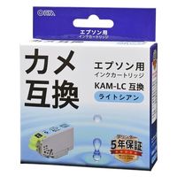 オーム電機 エプソン互換インク カメ ライトシアン 01-7781 1個