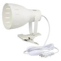 オーム電機 クリップライト E26 電球別売 ホワイト 06-1643 1個