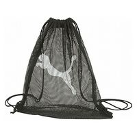 PUMA(プーマ) サッカー リュック メッシュ ジムサック プーマ　ブラック／プーマ　ホワイト 079268 1セット(1個入×5)（直送品）