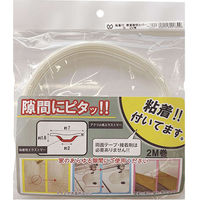光モール 粘着付 軟質隙間カバー(2M巻) 白 #1839  1袋（直送品）