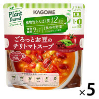 ごろっとお豆のチリトマトスープ 250g 1セット（1個×5） カゴメ