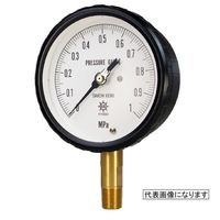 HCT0.6級圧力計 【HCT0.6ー A U G3/8 100X 0.5/ー0.1MPA】 HCT0.6- 0.5/-0.1MPA 1台（直送品）