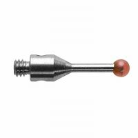 ストレートスタイラス ネジ径M2 Φ2mm ステンレススチール軸ルビー球 【Aー5000ー7807】 A-5000-7807 1本（直送品）