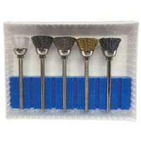 日本精密機械工作 軸付きブラシセット 5本セット B0053 1セット（直送品）