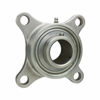 FYH インサート軸受ユニット ステンレス角フランジ形 UCSFーS6(円筒穴・カバー付き) UCSF206DS6 1P（直送品）