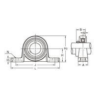 旭精工 シルバーシリーズピロー形ユニット 止めねじ付き円筒穴形 KP形 KP000E 1個（直送品）