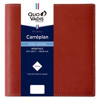 ２０２５年度１月始まりダイアリー クオバディス カレプラン　クラブ 見開き１ヶ月 ボルドー 1冊（直送品）