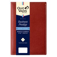 ２０２５年度１月始まりダイアリー クオバディス ビジネスプレステージ　クラブ １週間バーチカルタイプ ボルドー 1冊（直送品）