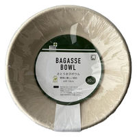 K’sインターナショナルマネジメント 未ざらしバガスボウル18cm ベージュ 530945 1袋(30枚入)