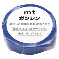 カモ井加工紙 マスキングテープ mtガンシン 15mm×20m 青色 MTGANS07 1セット(1巻×8)