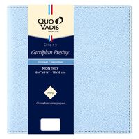 ２０２５年度１月始まりダイアリー クオバディス カレプランプレステージ　クラブ 見開き１ヶ月 スカイブルー 1冊（直送品）