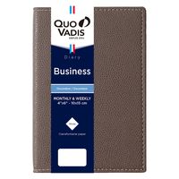 ２０２５年度１月始まりダイアリー クオバディス ビジネス　クラブ １週間バーチカルタイプ マロングラッセ 1冊（直送品）