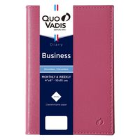 ２０２５年度１月始まりダイアリー クオバディス ビジネス　ソーホー １週間バーチカルタイプ ローズ 1冊（直送品）