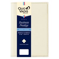 ２０２５年度１月始まりダイアリー クオバディス ビジネスプレステージ　クラブ １週間バーチカルタイプ クリーム 1冊（直送品）