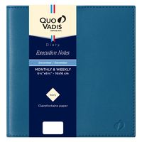 ２０２５年度１月始まりダイアリー クオバディス エグゼクティブノート　ソーホー １週間バーチカルタイプ スチールブルー 1冊（直送品）