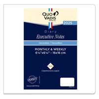 ２０２５年度１月始まりダイアリー クオバディス エグゼクティブノート　レフィル １週間バーチカルタイプ アイボリーペーパー 1冊（直送品）