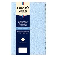 ２０２５年度１月始まりダイアリー クオバディス ビジネスプレステージ　クラブ １週間バーチカルタイプ スカイブルー 1冊（直送品）