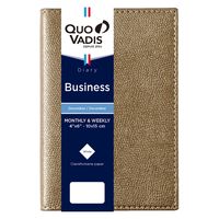 ２０２５年度１月始まりダイアリー クオバディス ビジネス　クラブ １週間バーチカルタイプ カッパー 1冊（直送品）
