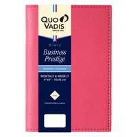 ２０２５年度１月始まりダイアリー クオバディス ビジネスプレステージ　クラブ １週間バーチカルタイプ フランボワーズ 1冊（直送品）