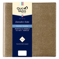 ２０２５年度１月始まりダイアリー クオバディス エグゼクティブノート　クラブ １週間バーチカルタイプ カッパー 1冊（直送品）