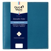 ２０２５年度１月始まりダイアリー クオバディス エグゼクティブノート　クラブ １週間バーチカルタイプ ブルーブラッセ 1冊（直送品）