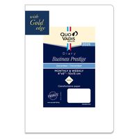 ２０２５年度１月始まりダイアリー クオバディス ビジネスプレステージ　ゴールドエッジ　レフィル １週間バーチカルタイプ IVペーパー 1冊（直送品）