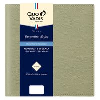 ２０２５年度１月始まりダイアリー クオバディス エグゼクティブノート　クラブ １週間バーチカルタイプ セージグリーン 1冊（直送品）