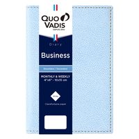 ２０２５年度１月始まりダイアリー クオバディス ビジネス　クラブ １週間バーチカルタイプ スカイブルー 1冊（直送品）