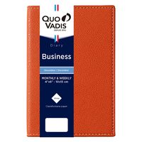 ２０２５年度１月始まりダイアリー クオバディス ビジネス　クラブ １週間バーチカルタイプ アプリコット 1冊（直送品）