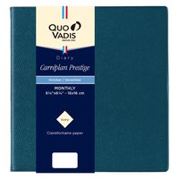 ２０２５年度１月始まりダイアリー クオバディス カレプランプレステージ　アンパラ 見開き１ヶ月 ブルーブラッセ 1冊（直送品）