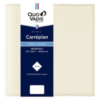 ２０２５年度１月始まりダイアリー クオバディス カレプラン　クラブ 見開き１ヶ月 クリーム 1冊（直送品）
