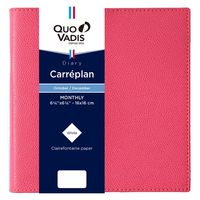 ２０２５年度１月始まりダイアリー クオバディス カレプラン　クラブ 見開き１ヶ月 フランボワーズ 1冊（直送品）