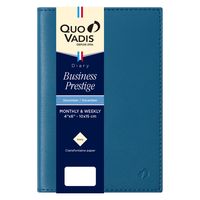 ２０２５年度１月始まりダイアリー クオバディス ビジネスプレステージ　ソーホー １週間バーチカルタイプ スチールブルー 1冊（直送品）