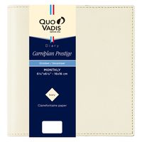 ２０２５年度１月始まりダイアリー クオバディス カレプランプレステージ　クラブ 見開き１ヶ月 クリーム 1冊（直送品）