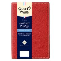 ２０２５年度１月始まりダイアリー クオバディス ビジネスプレステージ　クラブ １週間バーチカルタイプ レッド 1冊（直送品）