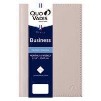 ２０２５年度１月始まりダイアリー クオバディス ビジネス　ソーホー １週間バーチカルタイプ ピンクベージュ 1冊（直送品）