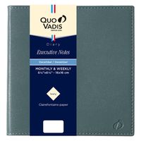 ２０２５年度１月始まりダイアリー クオバディス エグゼクティブノート　ソーホー １週間バーチカルタイプ カーキ 1冊（直送品）