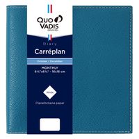 ２０２５年度１月始まりダイアリー クオバディス カレプラン　クラブ 見開き１ヶ月 ブルーブラッセ 1冊（直送品）