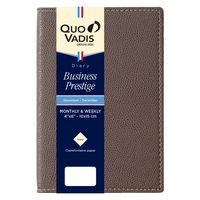 ２０２５年度１月始まりダイアリー クオバディス ビジネスプレステージ　クラブ １週間バーチカルタイプ マロングラッセ 1冊（直送品）