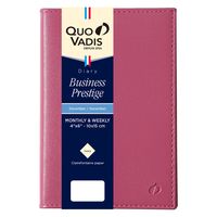 ２０２５年度１月始まりダイアリー クオバディス ビジネスプレステージ　ソーホー １週間バーチカルタイプ ローズ 1冊（直送品）