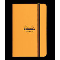 ロディア アンリミテッド 9x14 オレンジ 5mm方眼 cf118858 1冊