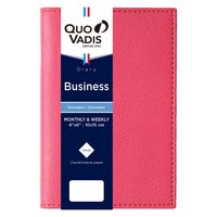 ２０２５年度１月始まりダイアリー クオバディス ビジネス　クラブ １週間バーチカルタイプ フランボワーズ 1冊（直送品）