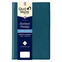 ２０２５年度１月始まりダイアリー クオバディス ビジネスプレステージ　アンパラ １週間バーチカルタイプ ブルーブラッセ 1冊（直送品）
