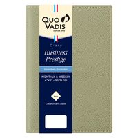 ２０２５年度１月始まりダイアリー クオバディス ビジネスプレステージ　クラブ １週間バーチカルタイプ セージグリーン 1冊（直送品）