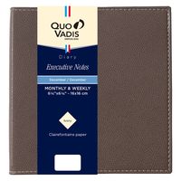 ２０２５年度１月始まりダイアリー クオバディス エグゼクティブノート　クラブ １週間バーチカルタイプ マロングラッセ 1冊（直送品）