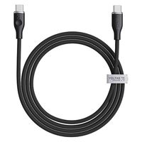 VOLTME USB充電ケーブル 1m USB Type-C[オス] - USB-C[オス] 100W シリコン製 ブラック 1本